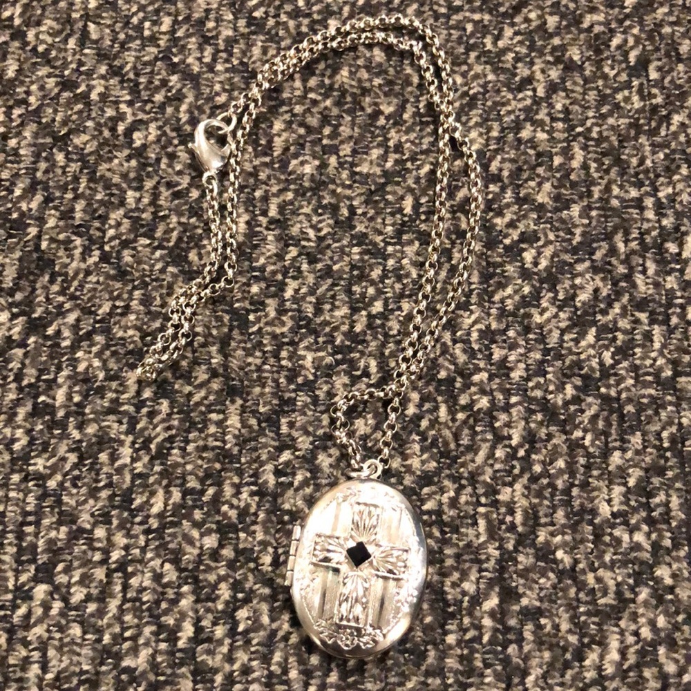 Ben Amun cross necklace locket.